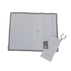 Restoration Hardware Teen grey border pillow sham Standard NWT